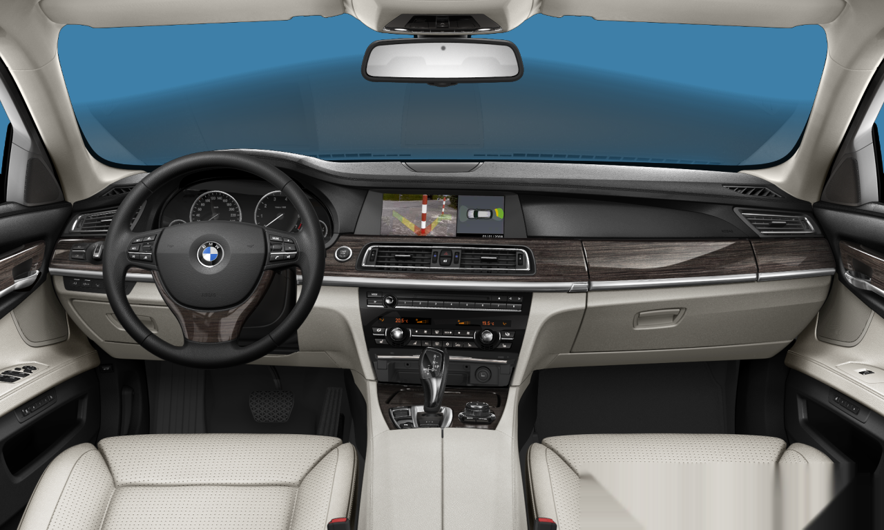 Interior of 2008 BMW 750Li (F02), VIN WBAKB81039CY52206