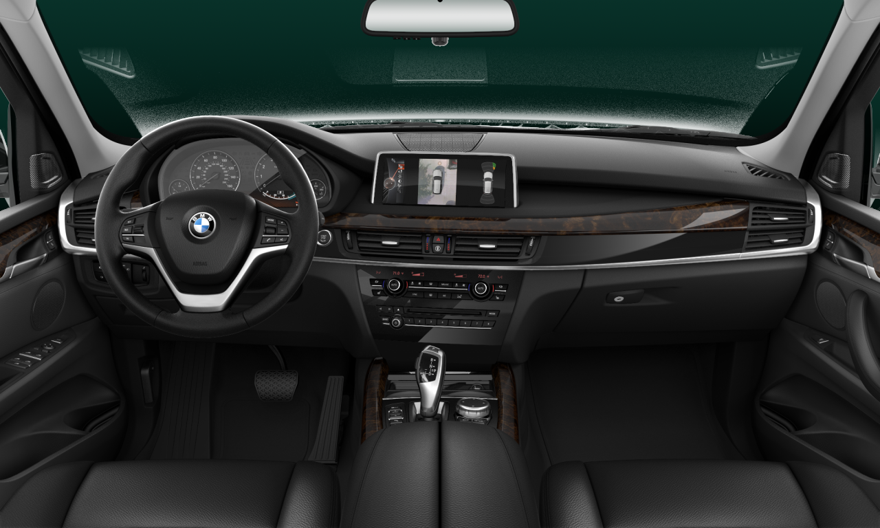 Interior of BMW X5 xDrive35i (F15), VIN 5UXKR0C55F0P09407
