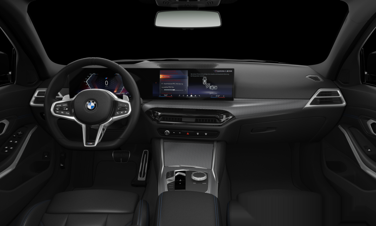 Interior of 2025 BMW 330i xDrive (G20 (MUE)), VIN WBA88FF0808F78337