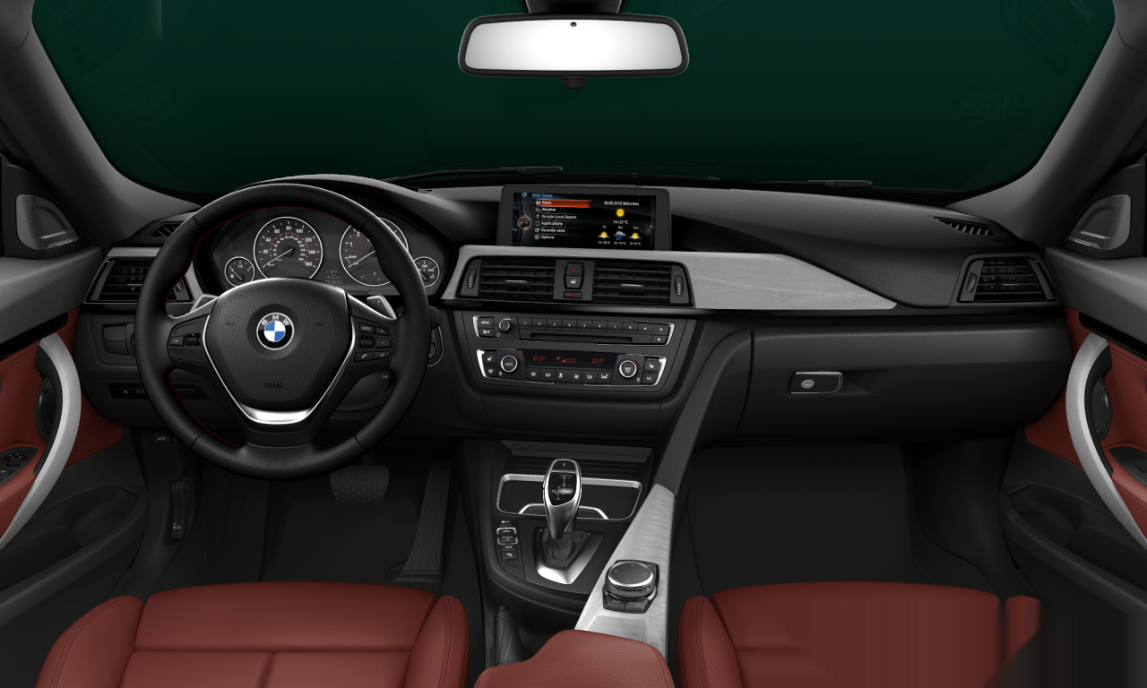 Interior of BMW 335i xDrive (F34), VIN WBA3X9C55GD869620