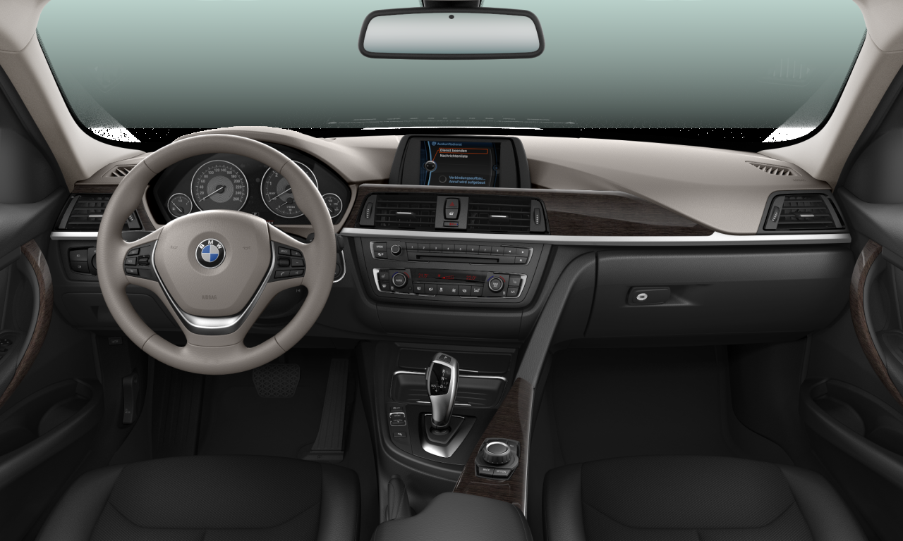 Interior of 2012 BMW 335i (F30), VIN WBA3A91070F268602