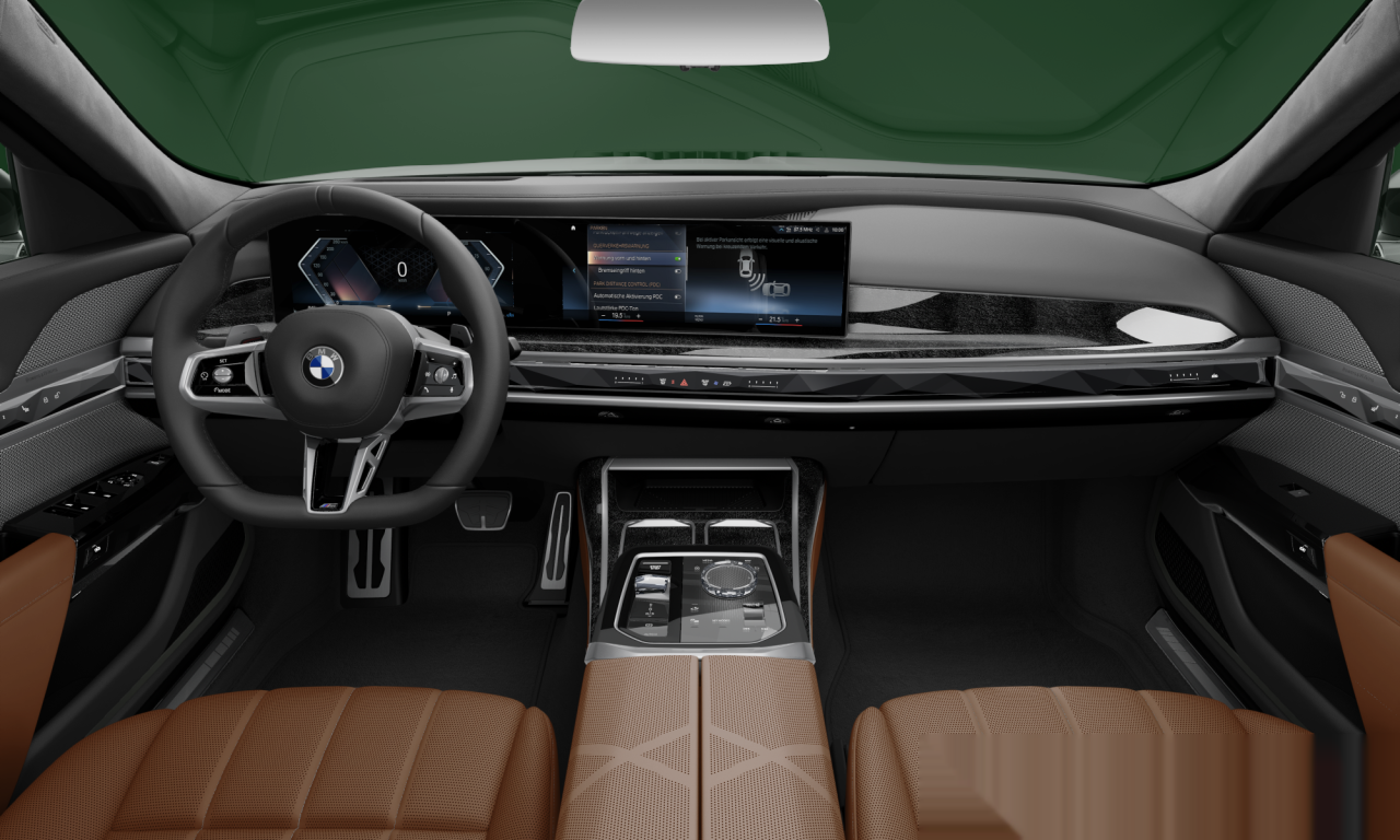 Interior of 2022 BMW 740i (G70), VIN WBA21EH02PCL84487