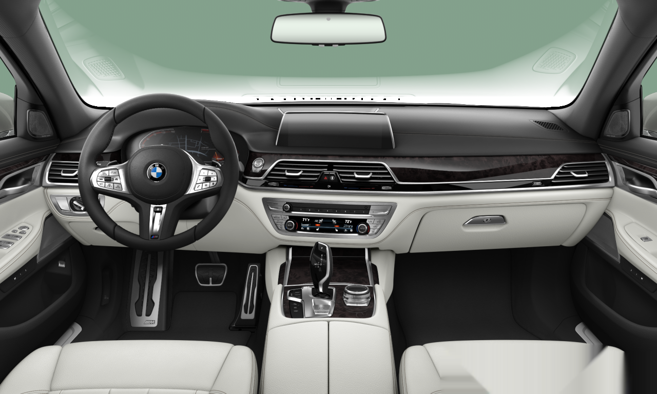 Interior of BMW 740Li (G12 (MUE)), VIN WBA7T2C04MCE96244