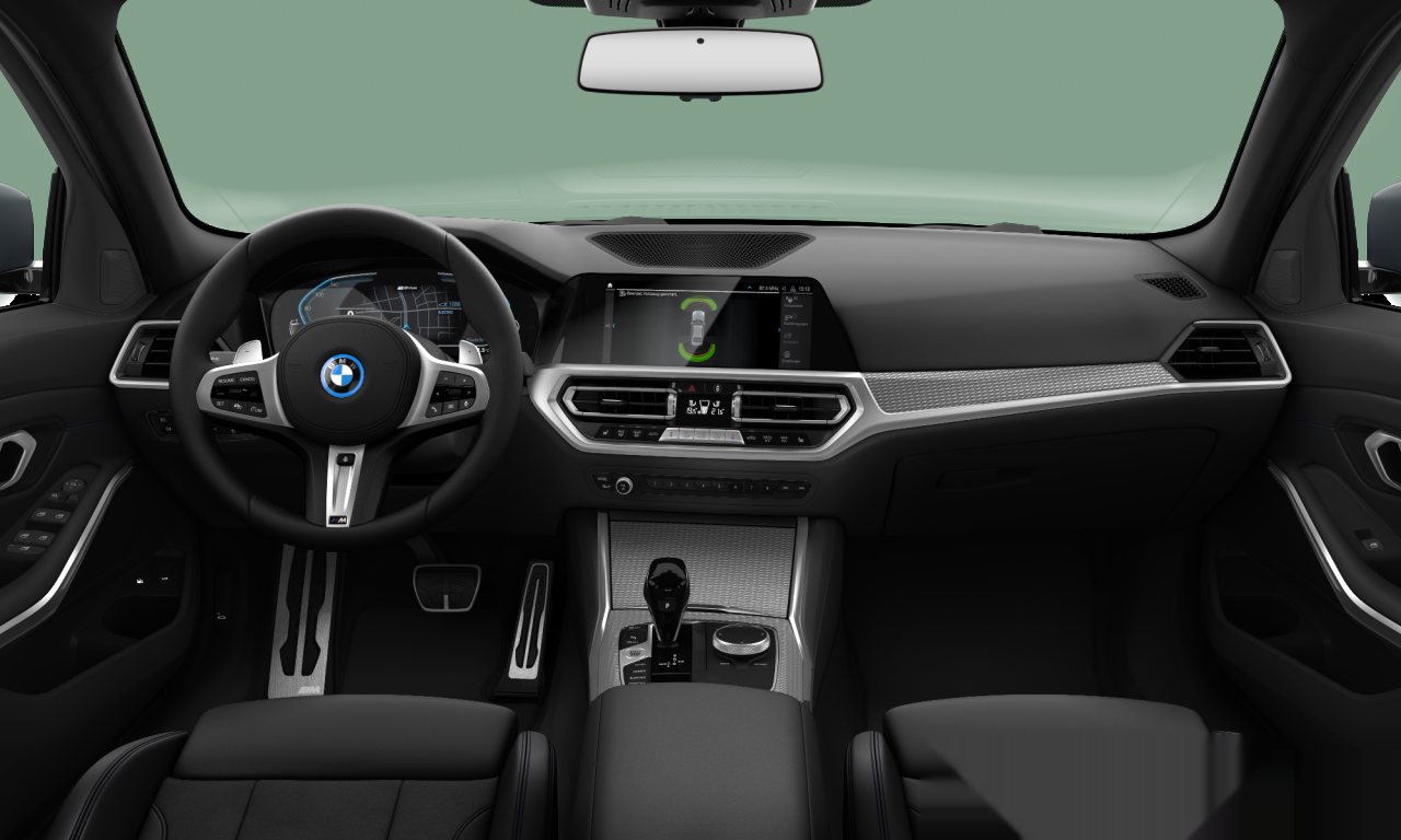 Interior of BMW 330e xDrive (G20), VIN WBA5P9106NFM10677
