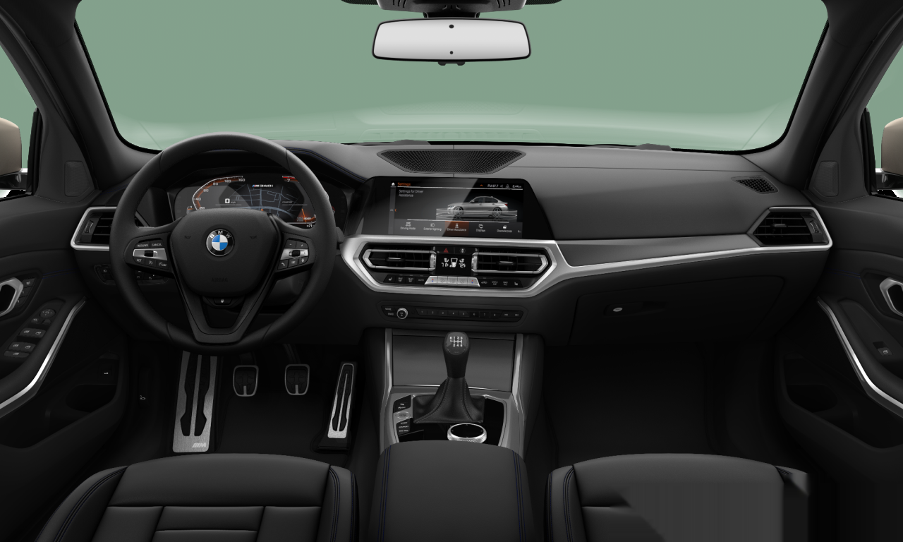 Interior of 2019 BMW M340i xDrive (G20), VIN WBA5U9C0XLFH23169