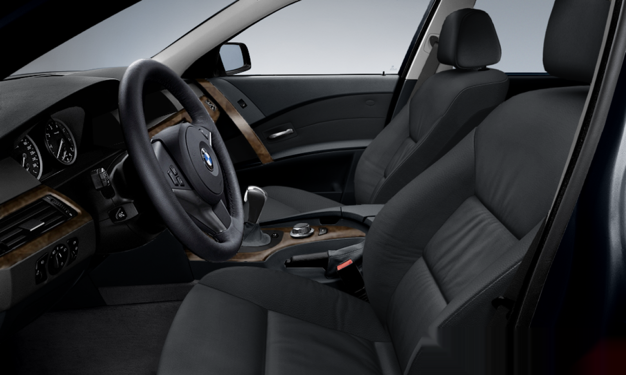 Interior of BMW 535d (E60), VIN WBANC91080B761621
