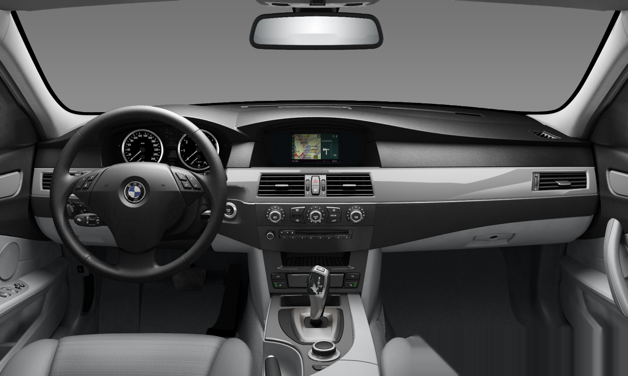 Interior of BMW 523i (E60 (MUE)), VIN WBANU31080CJ27293