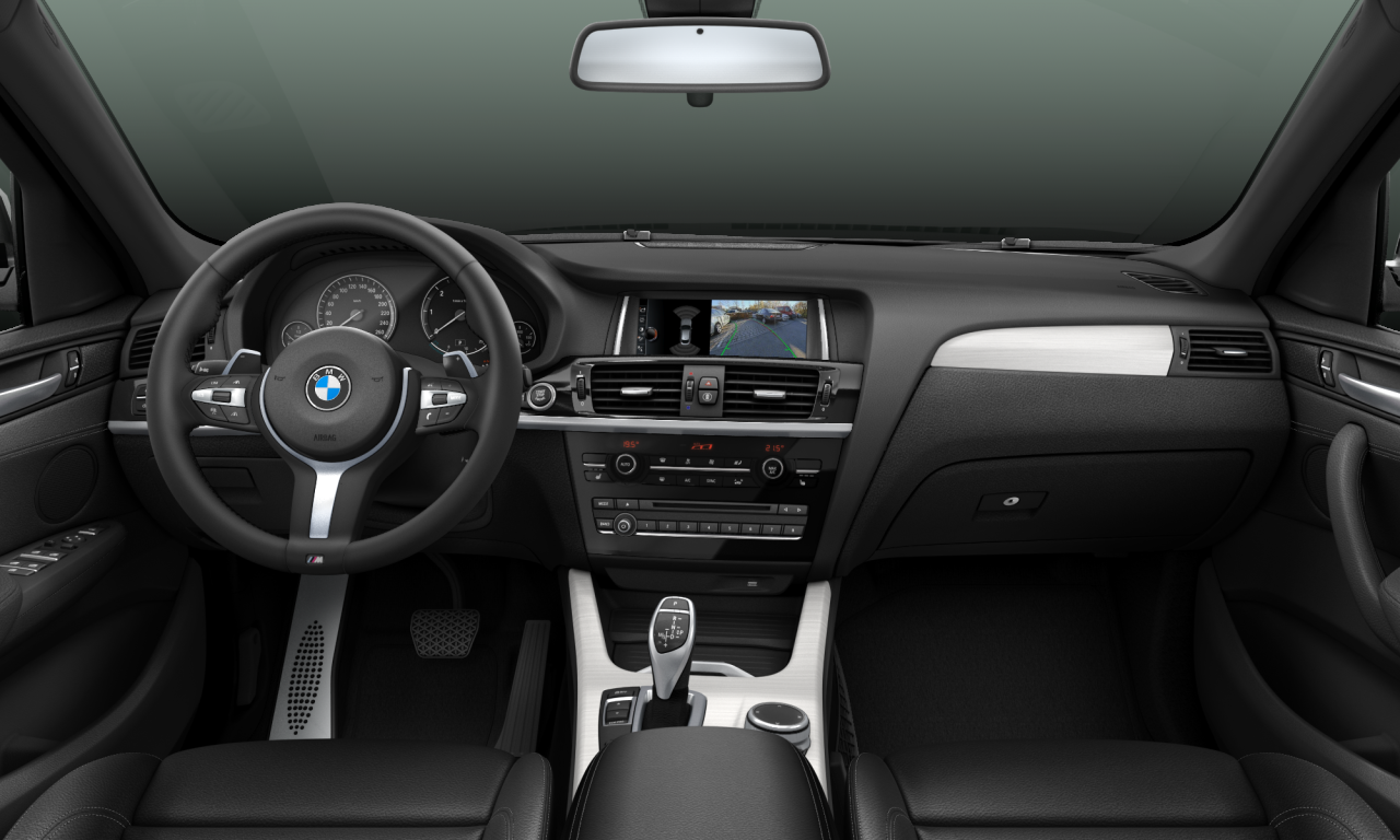 Interior of 2017 BMW X4 xDrive35d (F26), VIN WBAXX510400P98361