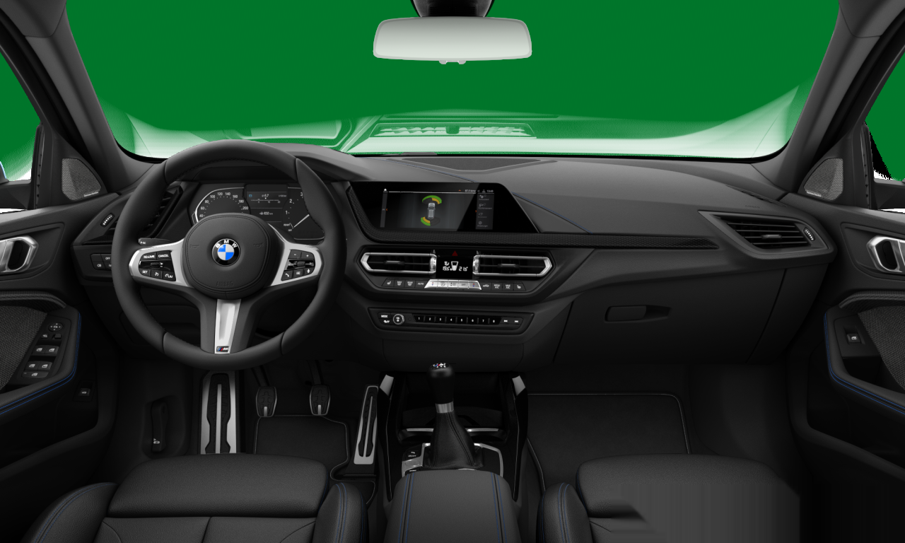 Interior of 2020 BMW 118i (F40), VIN WBA7K320605S57008