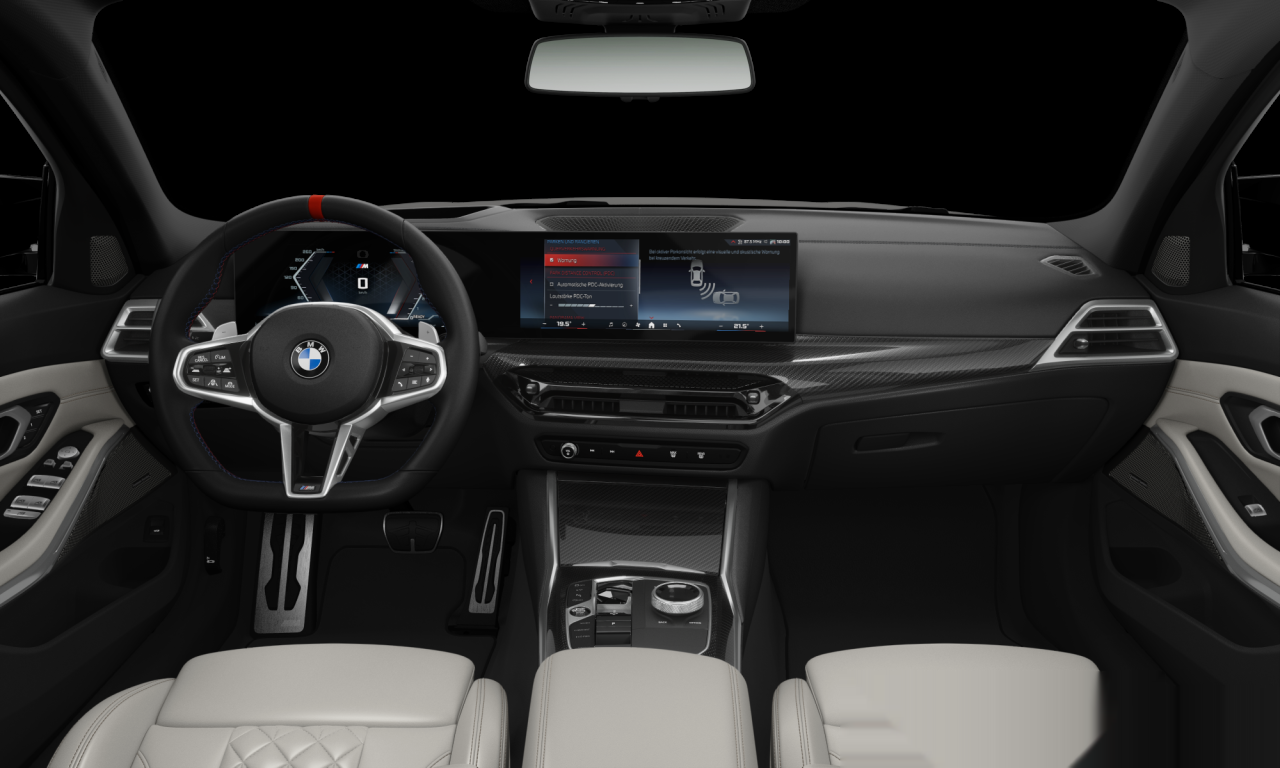 Interior of BMW M340i xDrive (G20 (MUE)), VIN WBA41FF030FV38484