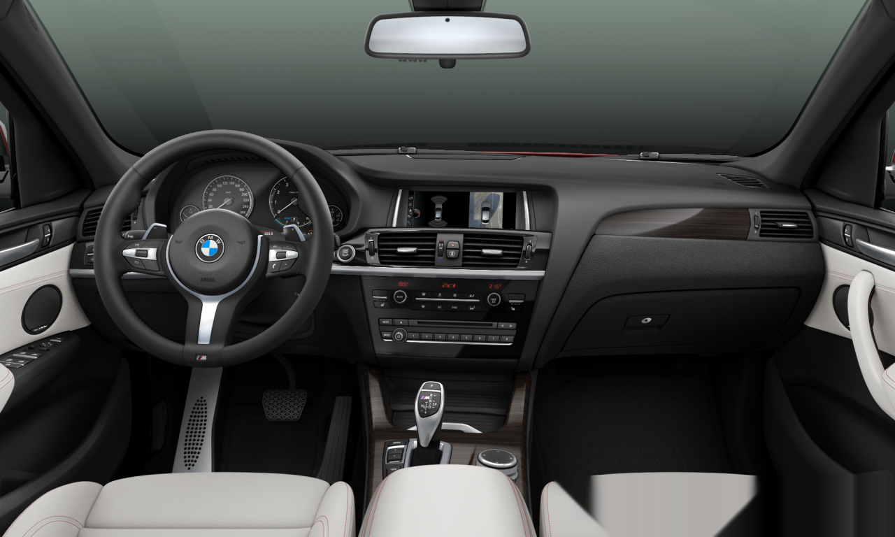 Interior of BMW X4 M40i (F26), VIN 5UXXW7C59H0U26003