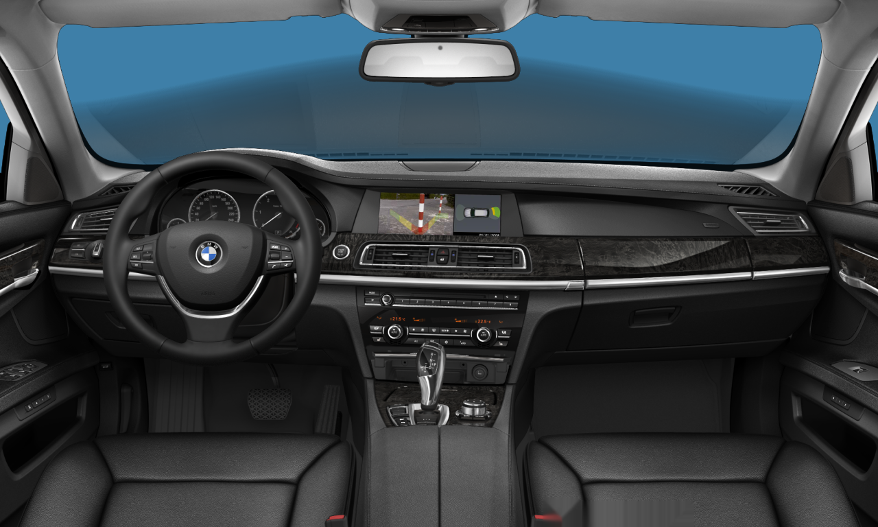 Interior of 2011 BMW 740d xDrive (F01), VIN WBAKC01030DR96222