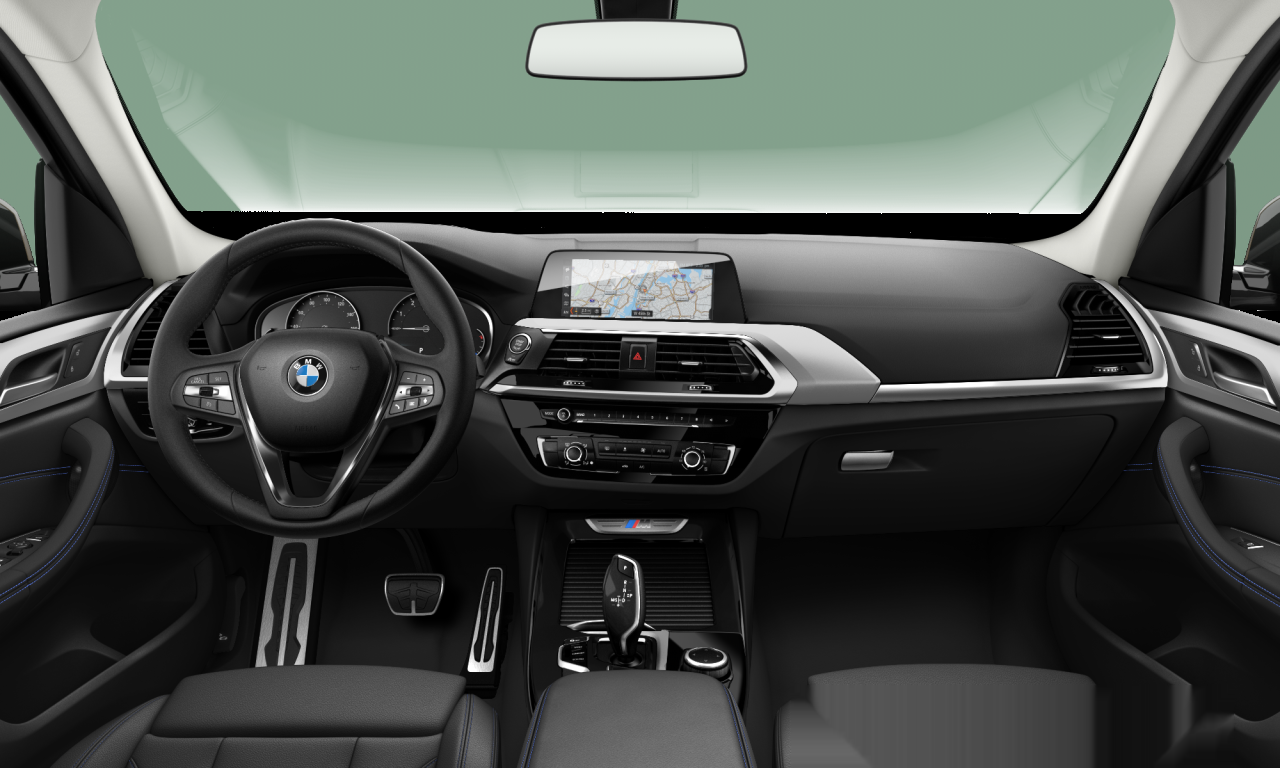 Interior of BMW X3 M40i (Sports Activity Vehicle (5 Doors)), VIN 5UXTS3C58J0Y94927