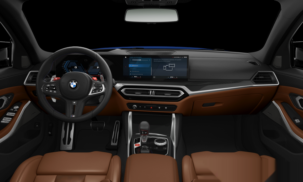 Interior of 2023 BMW M3 Competition M xDrive (G80), VIN WBS42AY030FR77919