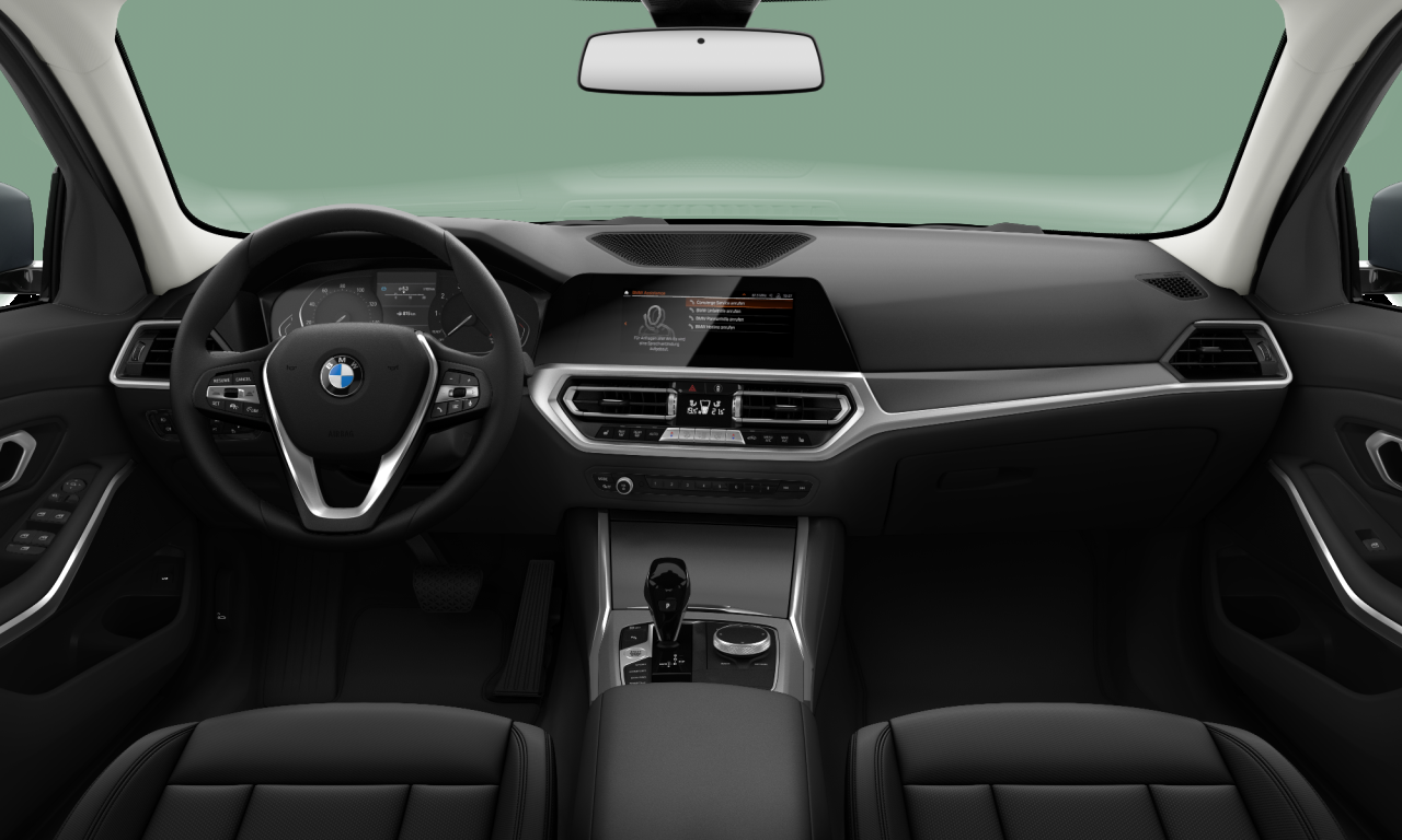 Interior of 2022 BMW 320d (G21), VIN WBA11DZ060FM69535