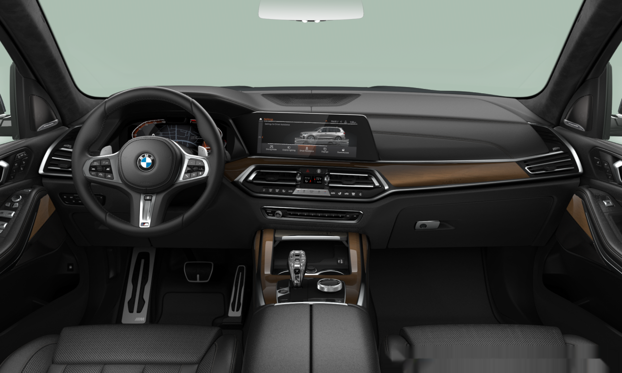 Interior of BMW X7 xDrive40i (G07), VIN 5UXCW2C0XL9A00348
