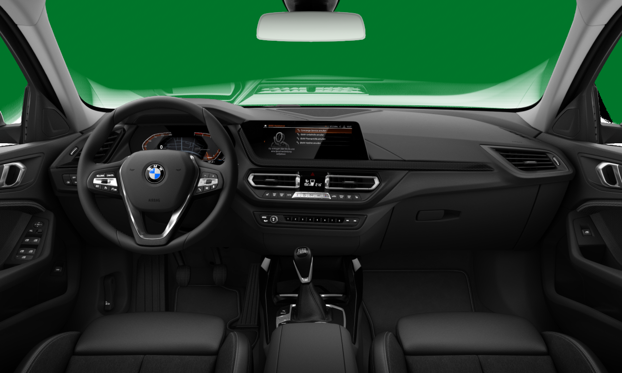 Interior of BMW 118i (F40), VIN WBA7K310X07H79259