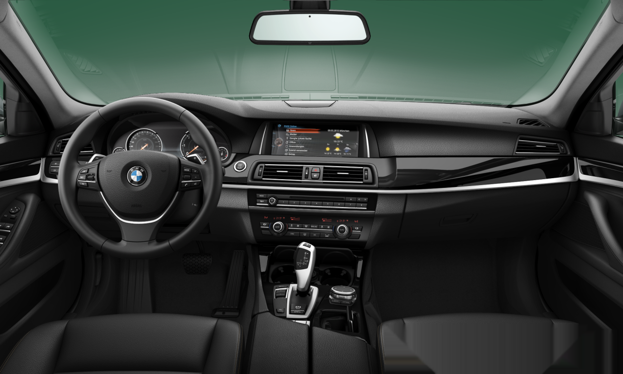 Interior of BMW 520d (F10 (MUE)), VIN WBA5C31080D050034