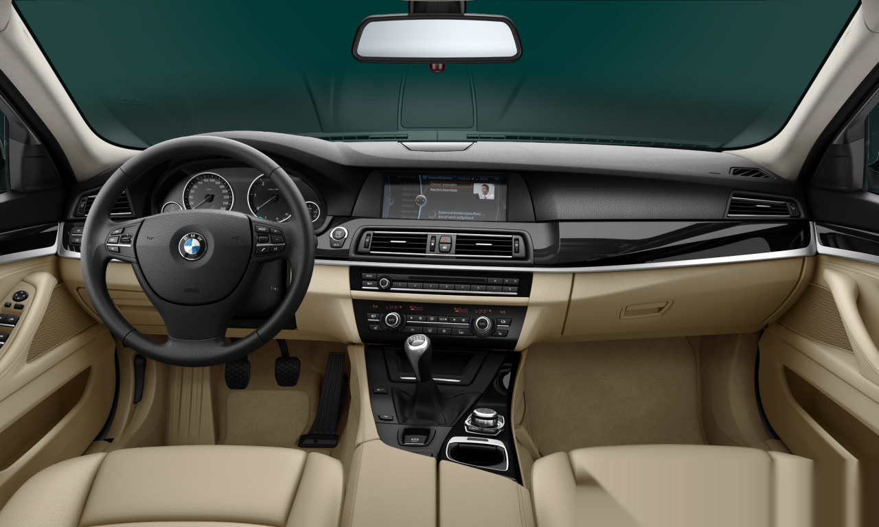 Interior of 2010 BMW 525d (F10), VIN WBAFW31090C282286