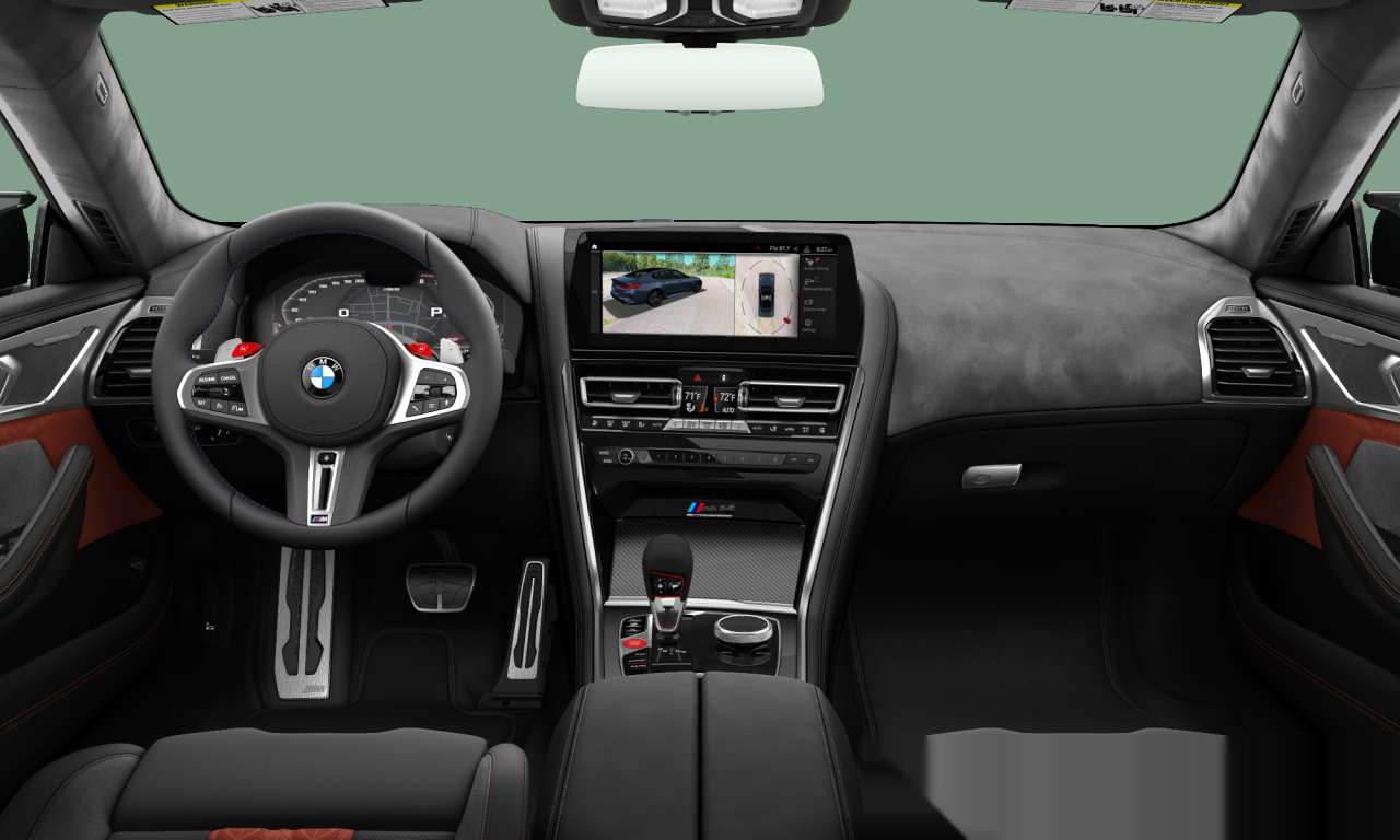 Interior of 2023 BMW M8 Gran Coupé (F93), VIN WBSGV0C04RCP30509
