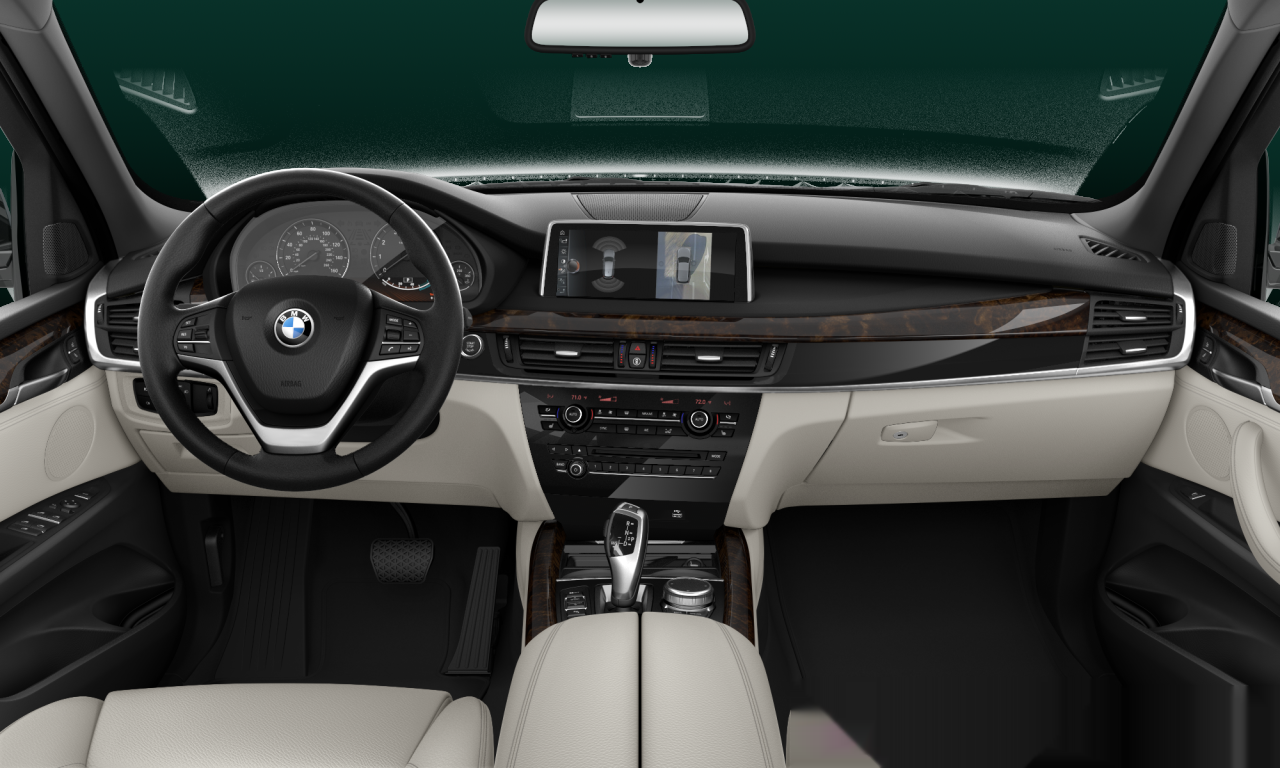 Interior of BMW X5 xDrive35i (F15), VIN 5UXKR0C50H0U52112