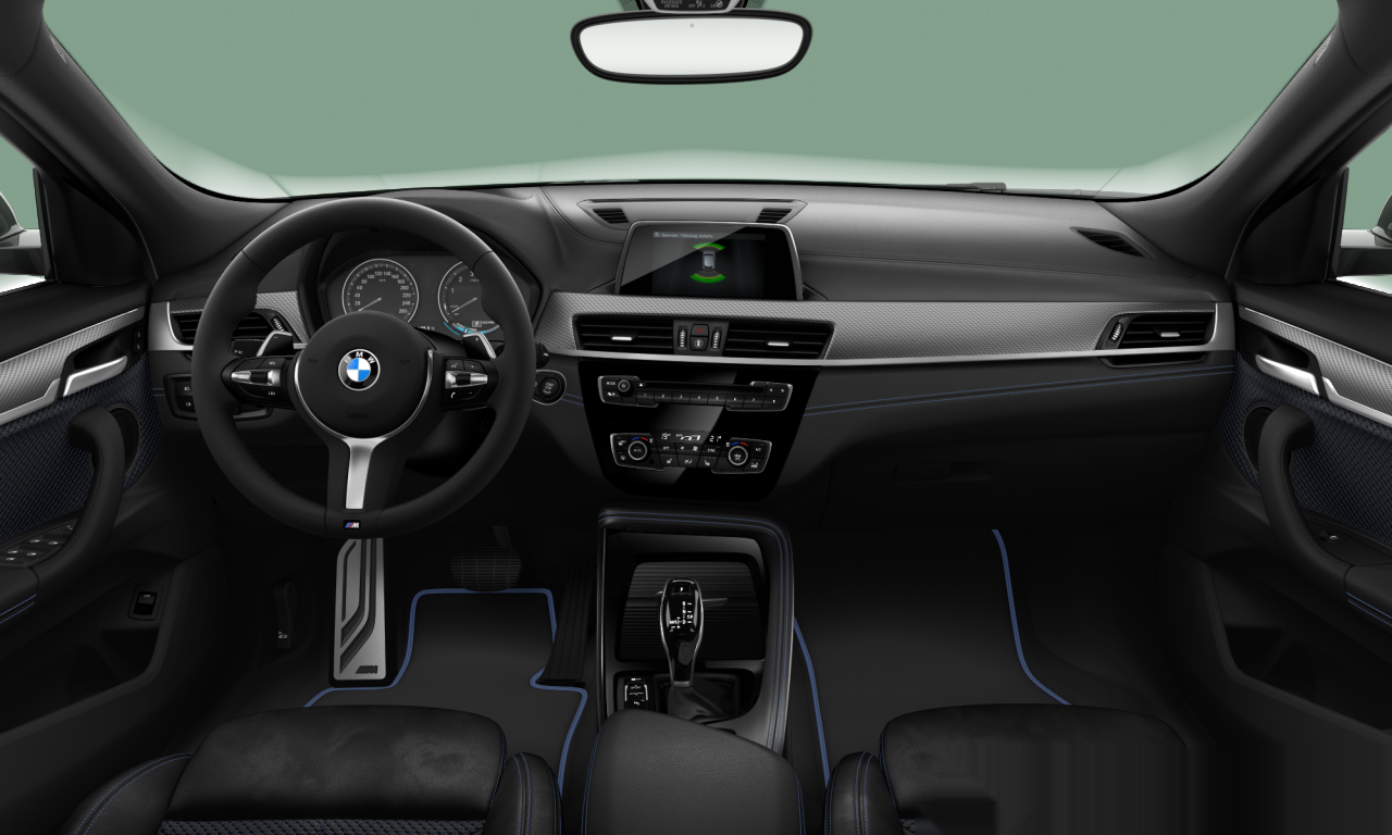Interior of 2019 BMW X2 sDrive20i (F39), VIN WBAYH310205N01905