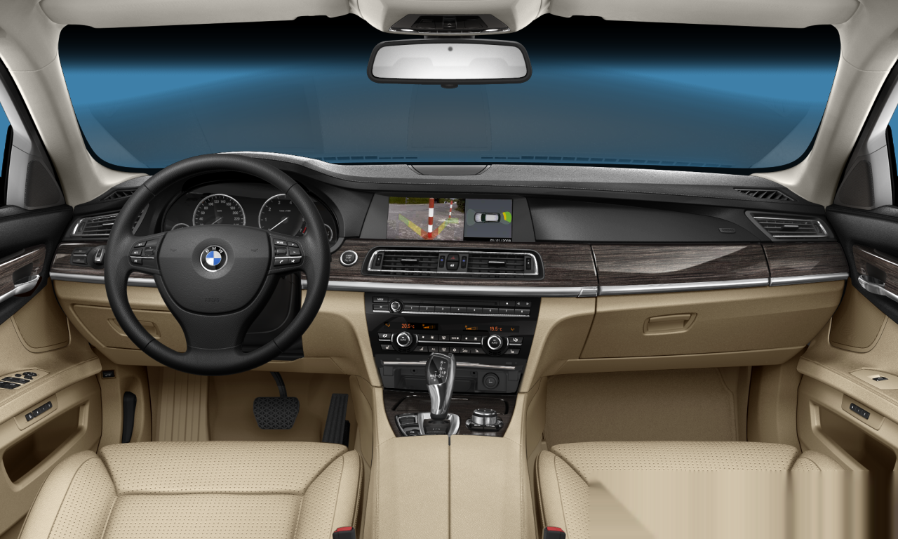 Interior of BMW 730Li (F02), VIN WBAKB2103AC413332