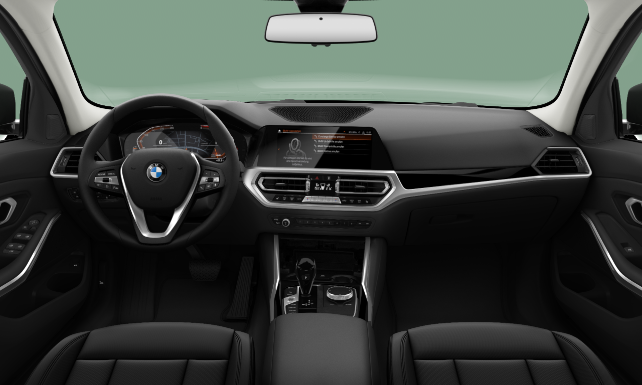 Interior of 2019 BMW 320d (G20), VIN WBA5V51010AJ58292