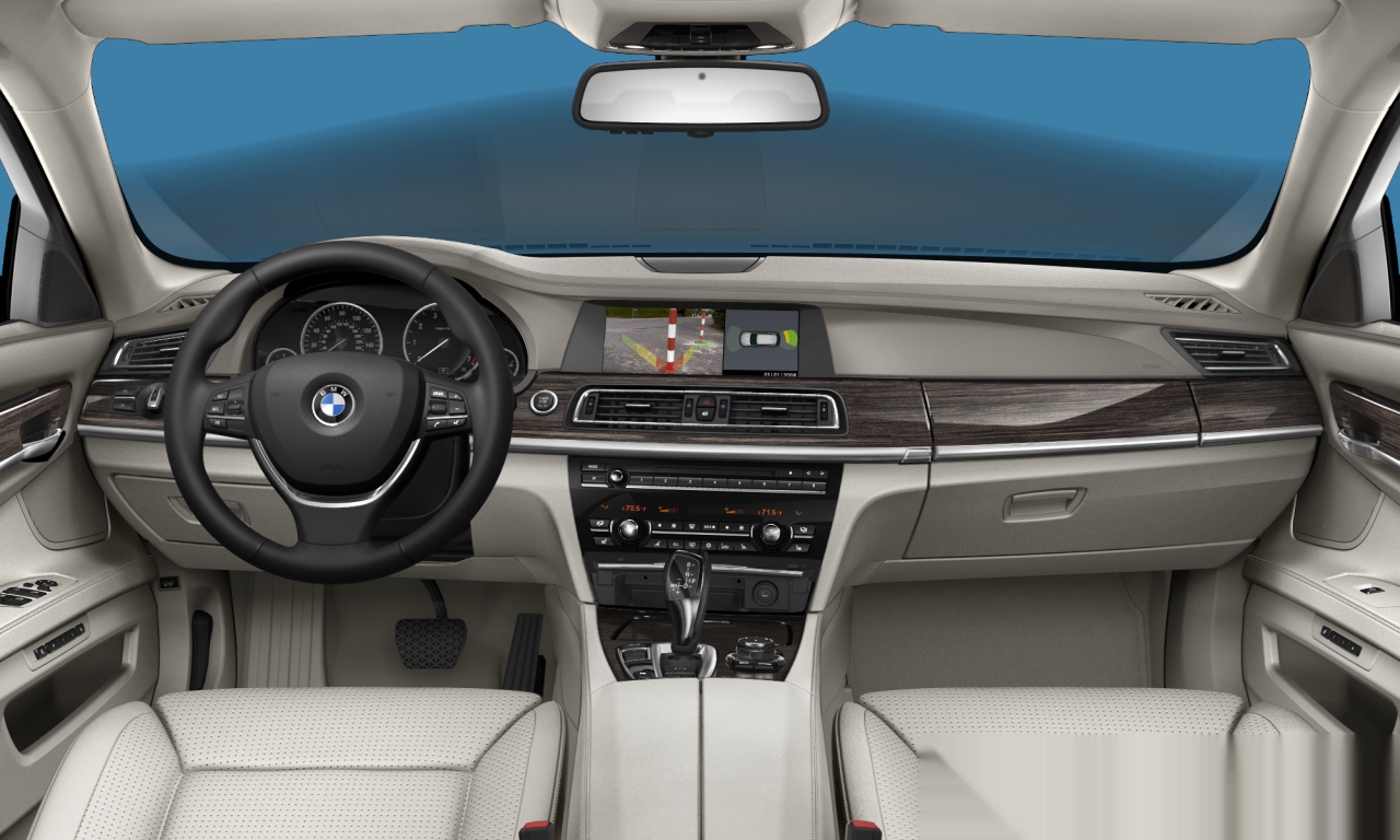 Interior of BMW 740Li (F02), VIN WBAKB4C5XCC575952