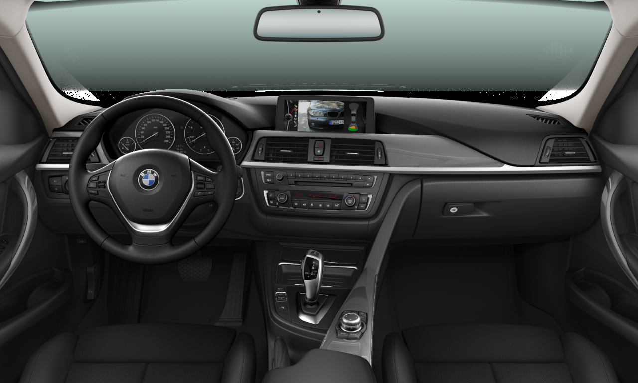 Interior of BMW 320d xDrive (F30), VIN WBA3D51070F142191