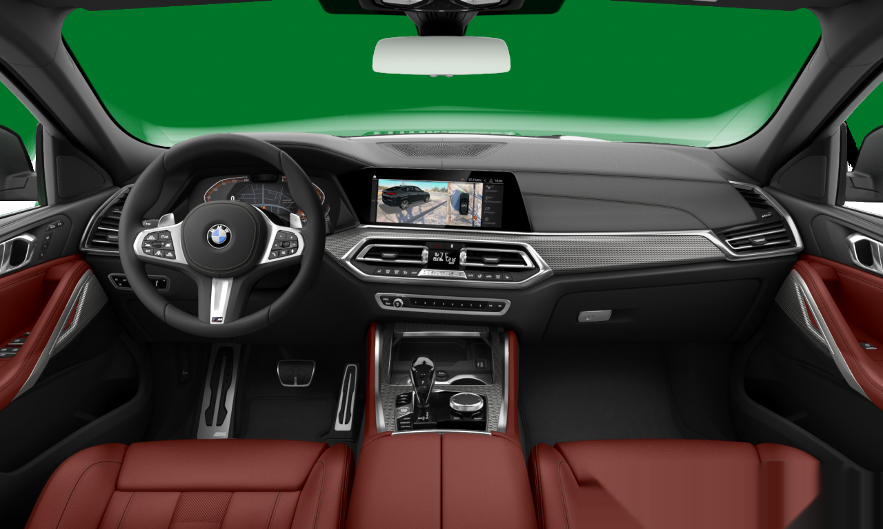 Interior of 2021 BMW X6 xDrive30d (G06), VIN WBAGT810709K81046