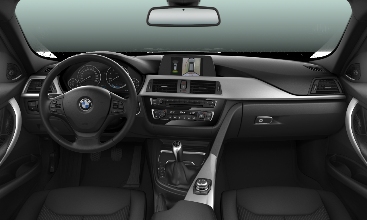 Interior of BMW 318d (F31 (MUE)), VIN WBA8H71070A727484