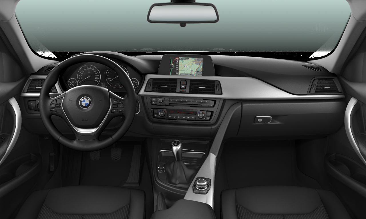 Interior of BMW 320d EfficientDynamics Edition (F31), VIN WBA3L11000F280943