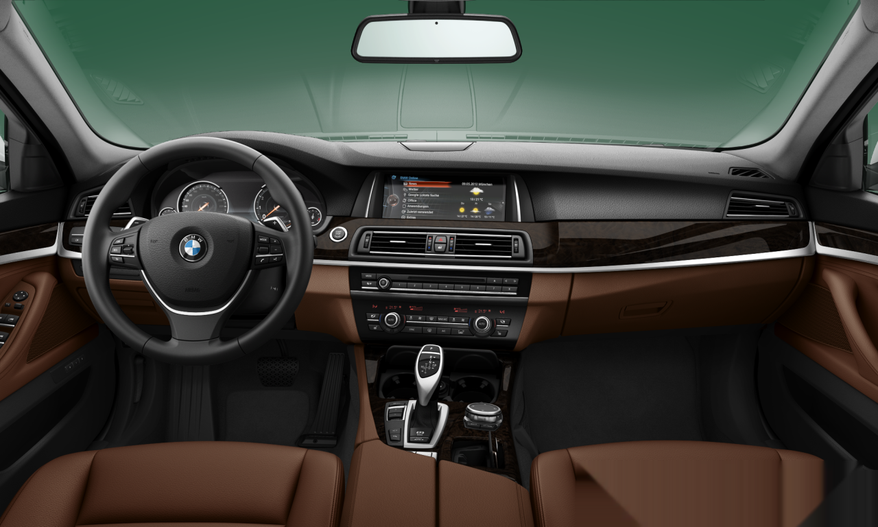 Interior of 2014 BMW 528i (F10 (MUE)), VIN WBA5A5102FD796196