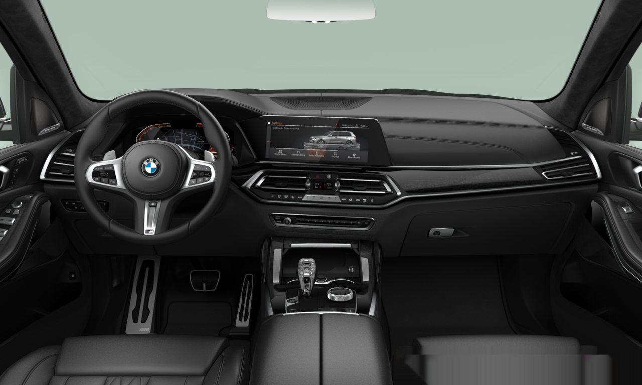 Interior of BMW X7 xDrive40i (G07), VIN 5UXCW2C08M9G61037