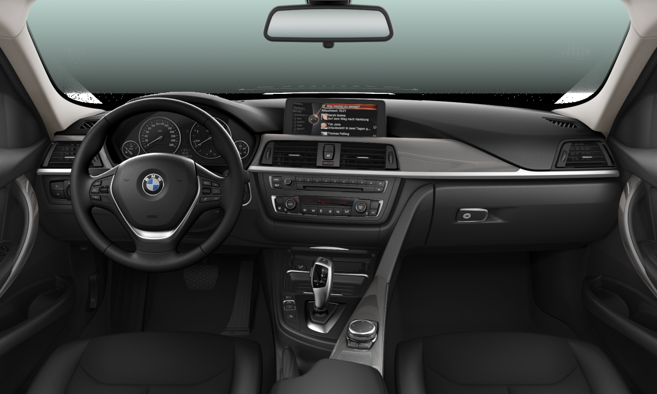 Interior of BMW 318d (F31), VIN WBA3K11010F854646