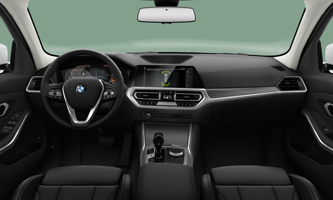 Interior of BMW 318d (G21), VIN WBA6L31040FM99073