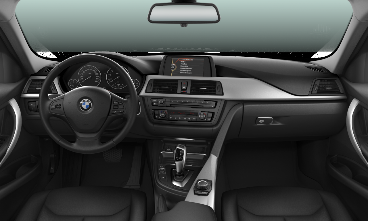 Interior of 2013 BMW 320i (F30), VIN WBA3B1107EF939594