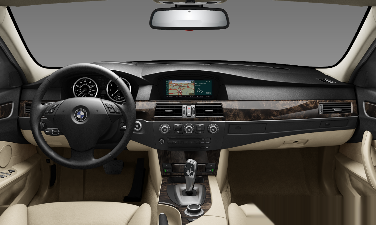 Interior of BMW 535ix (E60 (MUE)), VIN WBANV93518CZ65377