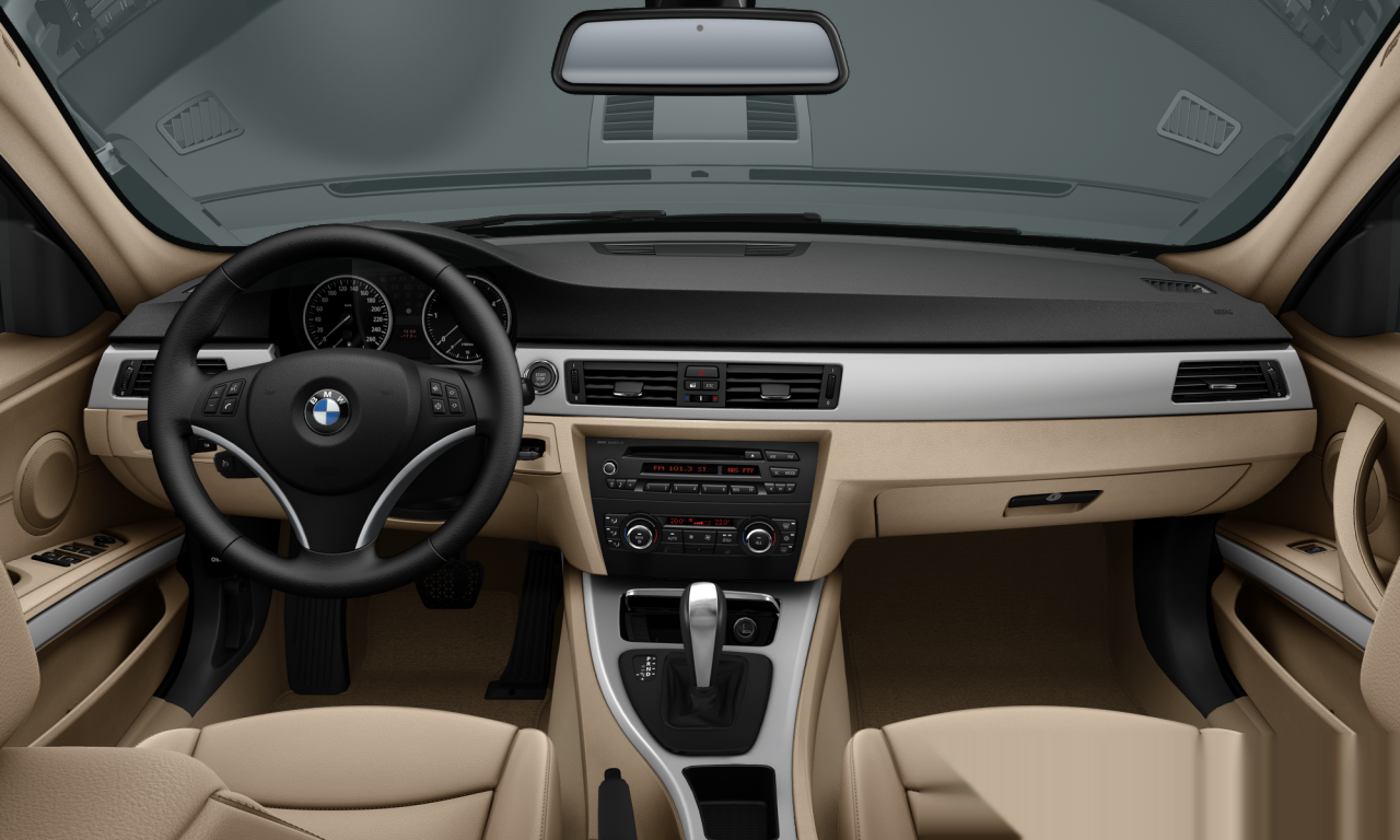 Interior of 2010 BMW 320d (E90 (MUE)), VIN WBAPP1101BE554813