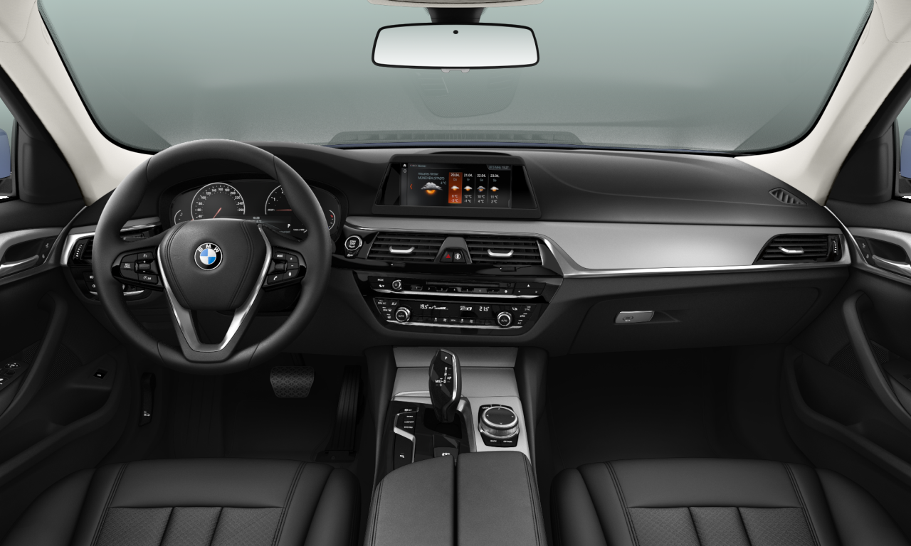 Interior of BMW 520d xDrive (G31), VIN WBAJP51080BV49555