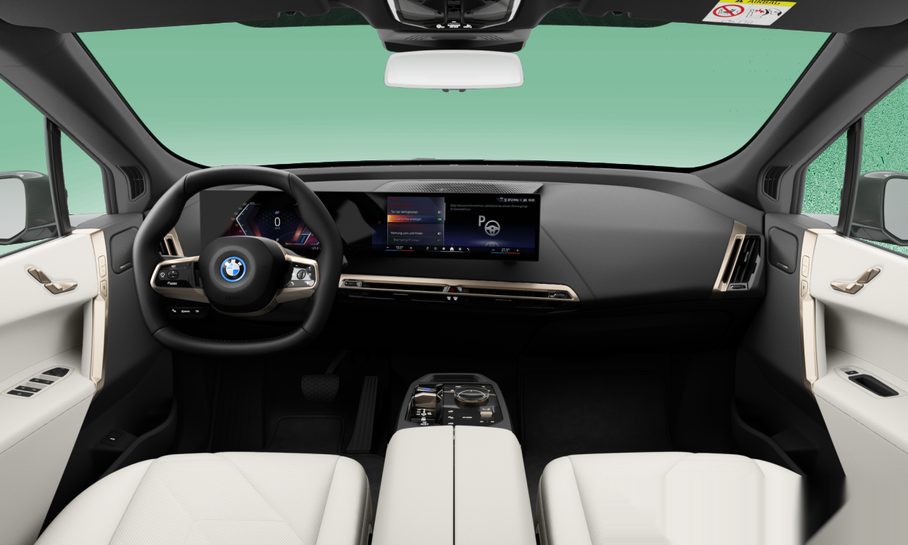 Interior of BMW iX xDrive50 (I20), VIN WBY21CF09RCP39442