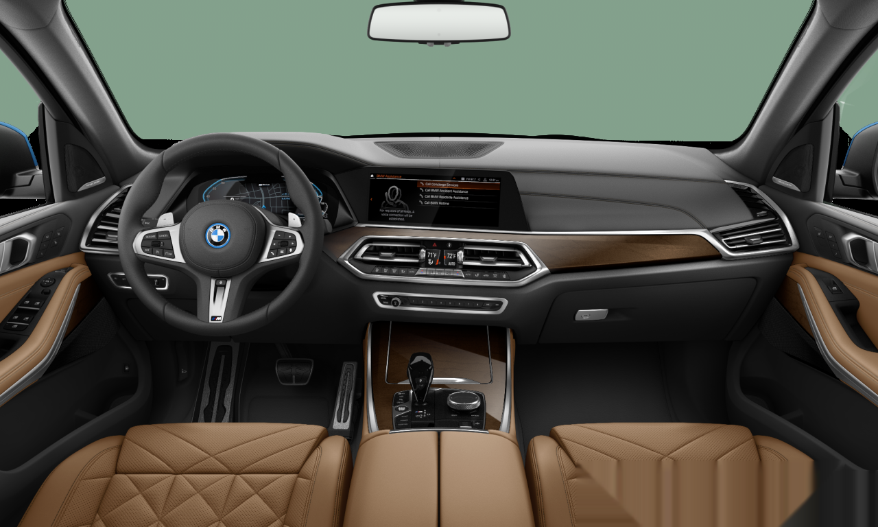 Interior of 2022 BMW X5 xDrive45e (G05), VIN 5UXTA6C01P9N76211