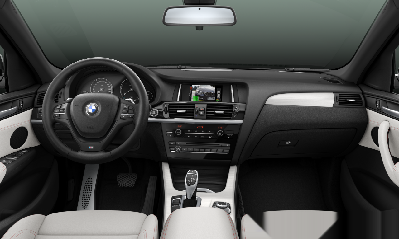 Interior of 2015 BMW X4 xDrive30d (F26), VIN WBAXX310700K82757
