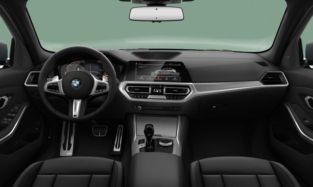 Interior of 2019 BMW 330i (G20), VIN WBA5R1C00LFH45538