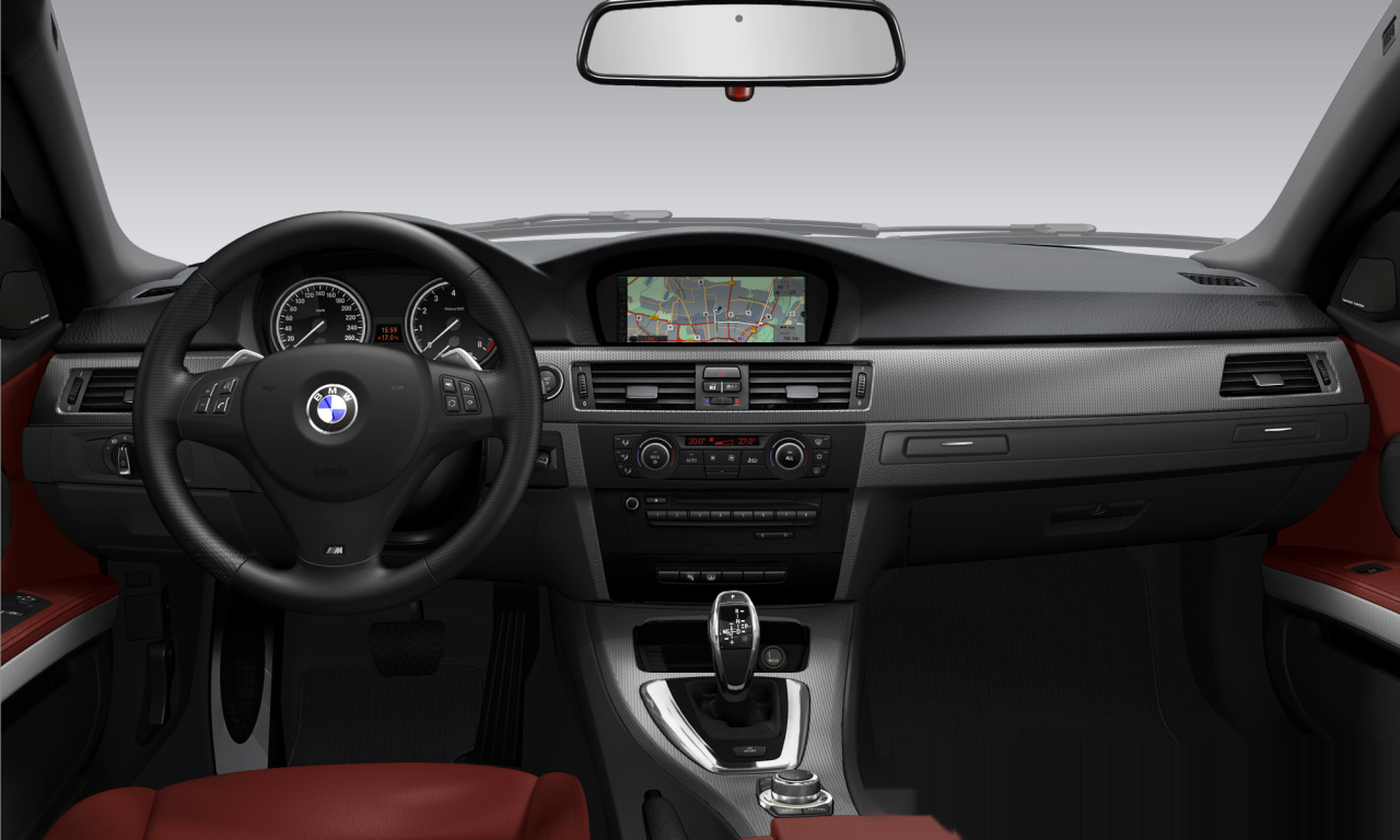 Interior of BMW 335i (E92 (MUE)), VIN WBAKG7100CE714565