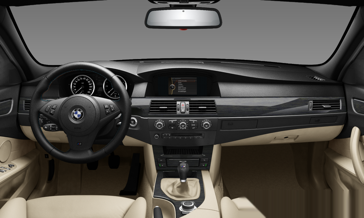 Interior of 2007 BMW 520d (E60 (MUE)), VIN WBANX31080CW74037