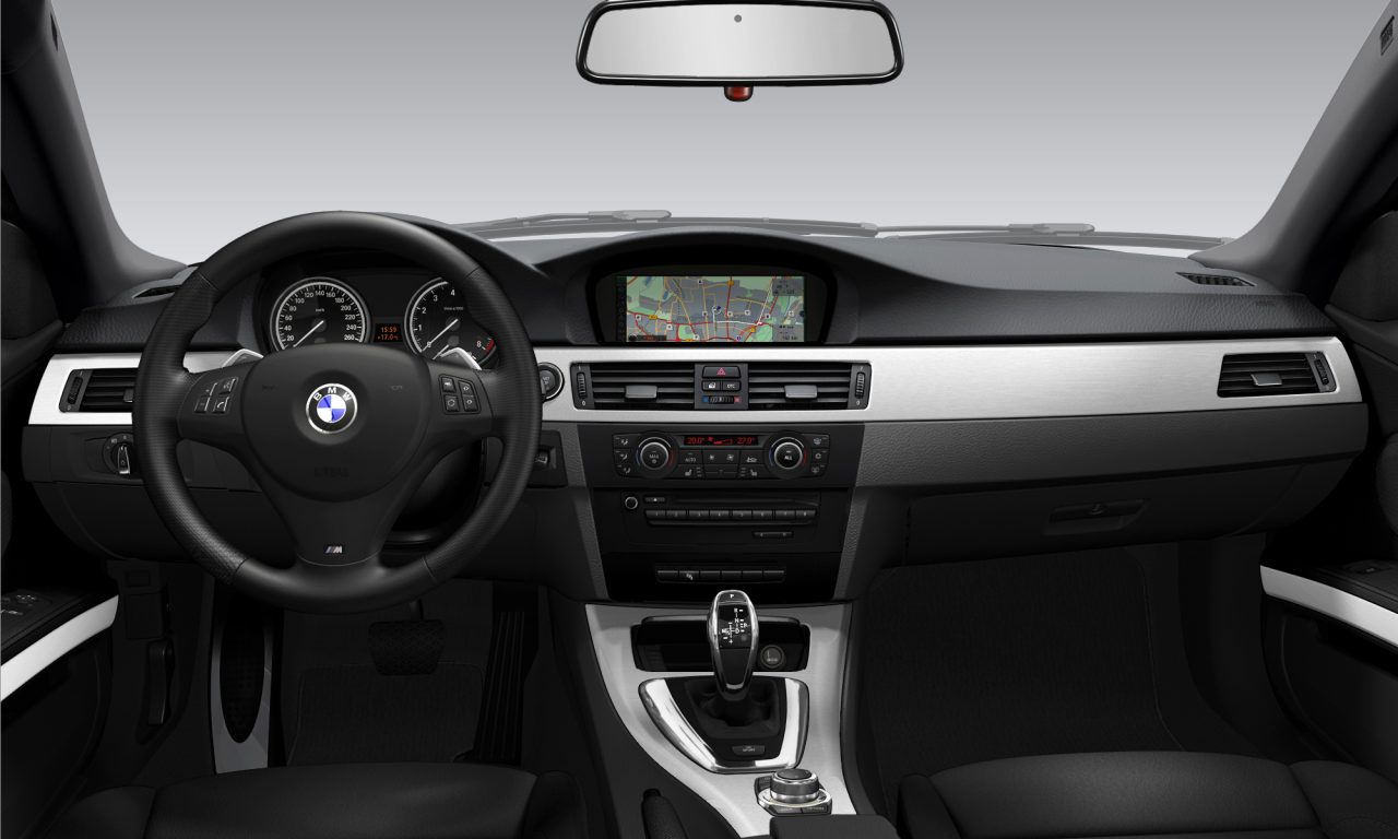 Interior of BMW 335i (E92 (MUE)), VIN WBAKG72070E632889