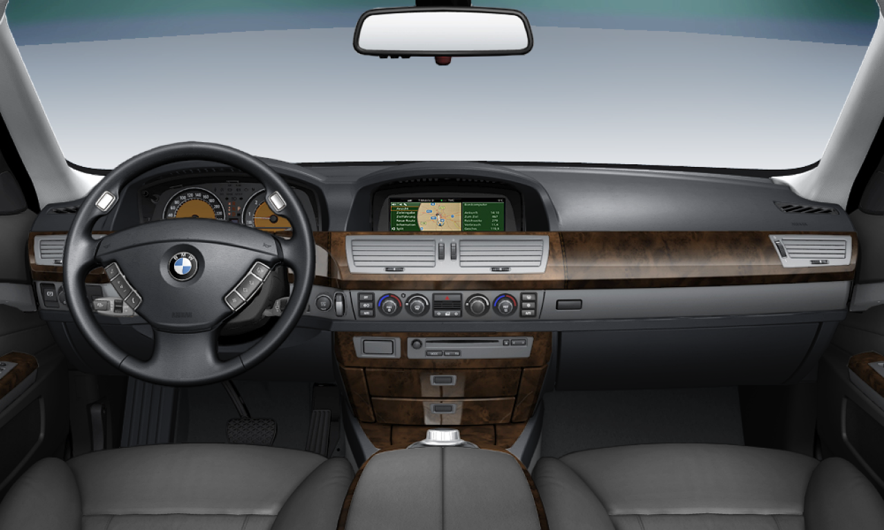Interior of BMW 760i (E65), VIN WBAHL01000DD66297