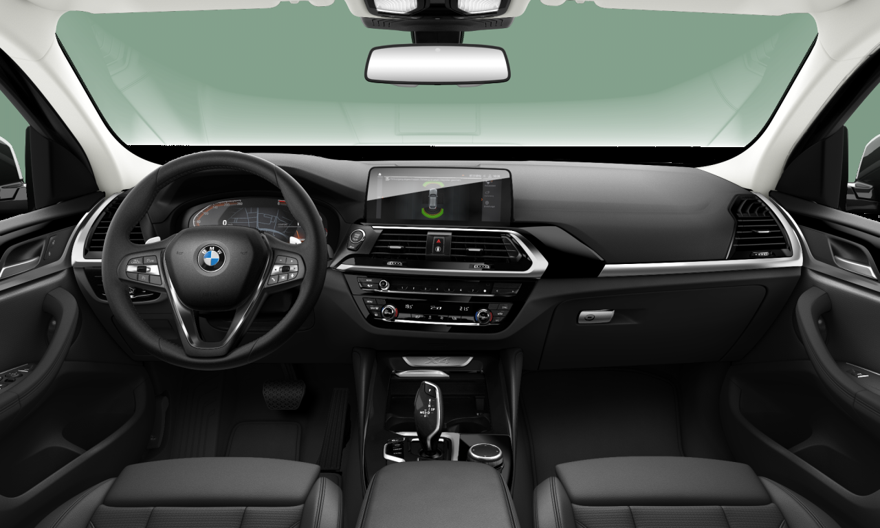 Interior of 2020 BMW X4 xDrive20d (G02), VIN WBAVJ910X09C08002
